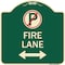 Signmission Fire Lane Heavy-Gauge Aluminum Architectural Sign, 18" x 18", G-1818-24021 A-DES-G-1818-24021 - alternate 1